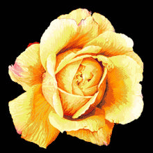 Lade das Bild in den Galerie-Viewer, Stickpackung mit Perlen "Gelbe Rose"