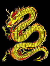 Lade das Bild in den Galerie-Viewer, Stickpackung mit Perlen "Gelber Drache"