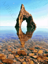 Lade das Bild in den Galerie-Viewer, Stickpackung mit Perlen "Golden Gate Karadag"