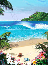 Lade das Bild in den Galerie-Viewer, Stickpackung mit Perlen "Hawaii"