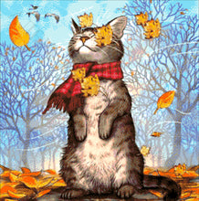 Lade das Bild in den Galerie-Viewer, Stickpackung mit Perlen "Herbstbrise"