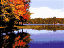 Lade das Bild in den Galerie-Viewer, Stickpackung mit Perlen "Landschaft"