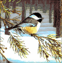 Lade das Bild in den Galerie-Viewer, Stickpackung mit Perlen "Meise"