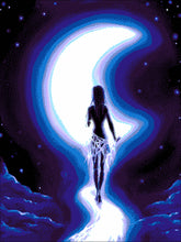 Lade das Bild in den Galerie-Viewer, Stickpackung mit Perlen "Mondlicht"