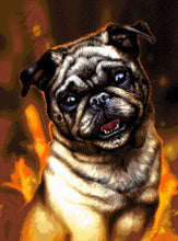 Lade das Bild in den Galerie-Viewer, Stickpackung mit Perlen "Mops"