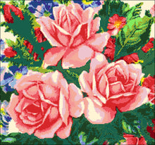 Lade das Bild in den Galerie-Viewer, Stickpackung mit Perlen "Rose 29"
