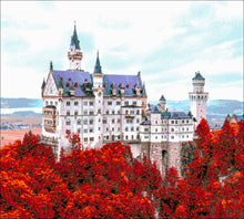 Lade das Bild in den Galerie-Viewer, Stickpackung mit Perlen "Schloss Neuschwanstein"