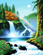 Lade das Bild in den Galerie-Viewer, Stickpackung mit Perlen "Sommertag im Wald"