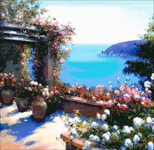 Lade das Bild in den Galerie-Viewer, Stickpackung mit Perlen "Sonniges Ufer"