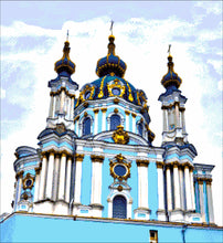 Lade das Bild in den Galerie-Viewer, Stickpackung mit Perlen "St. Andreas Kirche"
