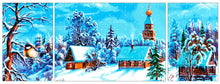 Lade das Bild in den Galerie-Viewer, Stickpackung mit Perlen "Wintermarchen" (Triptychon)