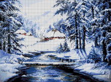 Lade das Bild in den Galerie-Viewer, Stickpackung mit Perlen "Am Fuße des Berges"