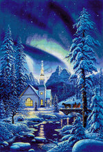 Lade das Bild in den Galerie-Viewer, Stickpackung mit Perlen "Abendspaziergang"