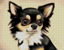 Lade das Bild in den Galerie-Viewer, Stickpackung mit Perlen "Chihuahua"