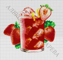 Lade das Bild in den Galerie-Viewer, Stickpackung mit Perlen "Cocktail"