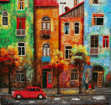 Lade das Bild in den Galerie-Viewer, Stickpackung mit Perlen "Die Farben des Sommerregens"