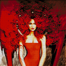 Lade das Bild in den Galerie-Viewer, Stickpackung mit Perlen "Die Lady"