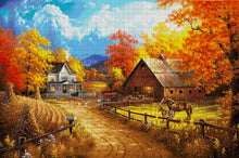 Lade das Bild in den Galerie-Viewer, Stickpackung mit Perlen "Die Ranch"