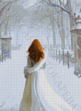 Lade das Bild in den Galerie-Viewer, Stickpackung mit Perlen "Die Schneekönigin"