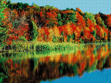 Lade das Bild in den Galerie-Viewer, Stickpackung mit Perlen "Farben des Herbstes"