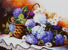 Lade das Bild in den Galerie-Viewer, Stickpackung mit Perlen "Fliederkorb"