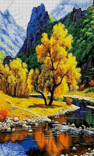 Lade das Bild in den Galerie-Viewer, Stickpackung mit Perlen "Gebirgsfluss"