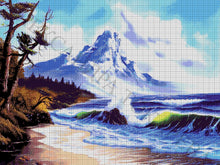 Lade das Bild in den Galerie-Viewer, Stickpackung mit Perlen "Gezeitenwelle"