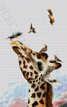 Lade das Bild in den Galerie-Viewer, Stickpackung mit Perlen "Giraffe"