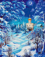 Lade das Bild in den Galerie-Viewer, Stickpackung mit Perlen "Heiligabend"