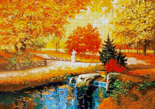 Lade das Bild in den Galerie-Viewer, Stickpackung mit Perlen "Herbst Rhapsodie"