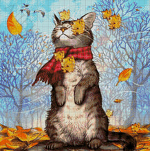 Lade das Bild in den Galerie-Viewer, Stickpackung mit Perlen "Herbstbrise"