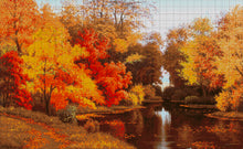 Lade das Bild in den Galerie-Viewer, Stickpackung mit Perlen "Herbstmärchen"