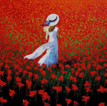 Lade das Bild in den Galerie-Viewer, Stickpackung mit Perlen "Im Mohnfeld"