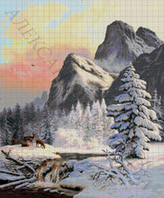 Lade das Bild in den Galerie-Viewer, Stickpackung mit Perlen "In den Bergen"