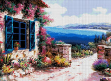 Lade das Bild in den Galerie-Viewer, Stickpackung mit Perlen "Meereslandschaft"