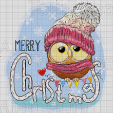 Lade das Bild in den Galerie-Viewer, Stickpackung mit Perlen "Merry Christmas"