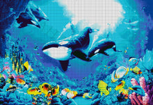 Lade das Bild in den Galerie-Viewer, Stickpackung mit Perlen "Der Ozean"