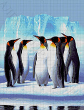 Lade das Bild in den Galerie-Viewer, Stickpackung mit Perlen "Pinguine"