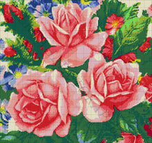 Lade das Bild in den Galerie-Viewer, Stickpackung mit Perlen "Rose 29"