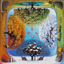 Lade das Bild in den Galerie-Viewer, Stickpackung mit Perlen "Vier Jahreszeiten"