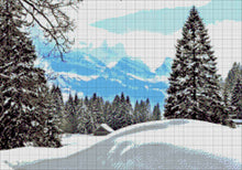 Lade das Bild in den Galerie-Viewer, Stickpackung mit Perlen "Winter"