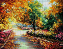 Lade das Bild in den Galerie-Viewer, Stickpackung mit Perlen "blühender Park"