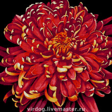 Lade das Bild in den Galerie-Viewer, Stickpackung mit Perlen "Chrysantheme"