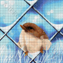 Lade das Bild in den Galerie-Viewer, Stickpackung mit Perlen "Im Winter"