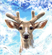 Lade das Bild in den Galerie-Viewer, Stickpackung mit Perlen "junger Hirsche"