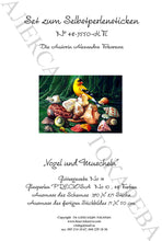 Lade das Bild in den Galerie-Viewer, Stickpackung mit Perlen "Vogel und Muscheln"