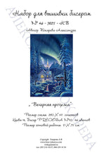 Lade das Bild in den Galerie-Viewer, Stickpackung mit Perlen "Abendspaziergang"