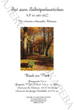 Lade das Bild in den Galerie-Viewer, Stickpackung mit Perlen "Bank im Park"