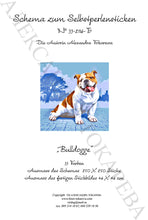Lade das Bild in den Galerie-Viewer, Stickpackung mit Perlen "Bulldogge"