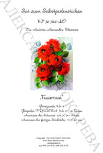 Lade das Bild in den Galerie-Viewer, Stickpackung mit Perlen "Feuerrosen"